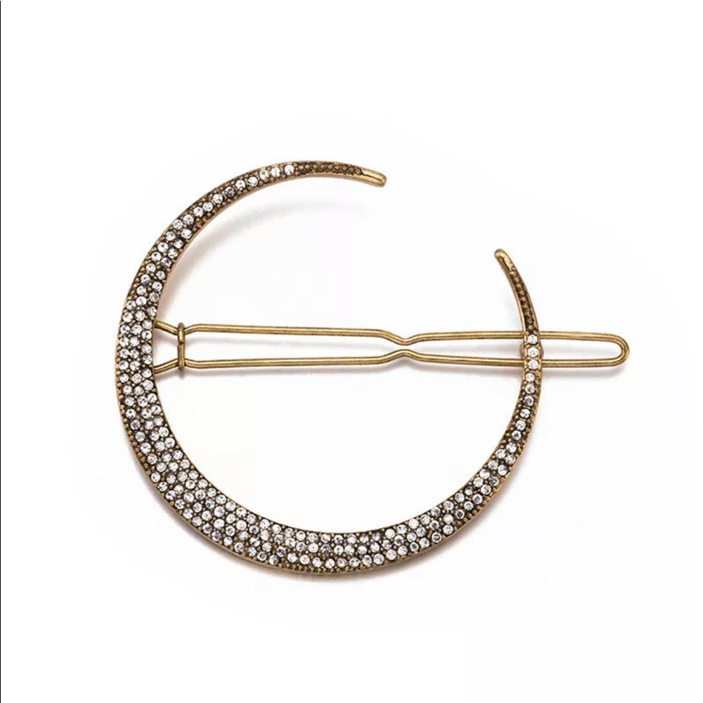 Sexy Set Star & Moon Snowflake Rhinestone Hairpin - Picture 8 of 8
